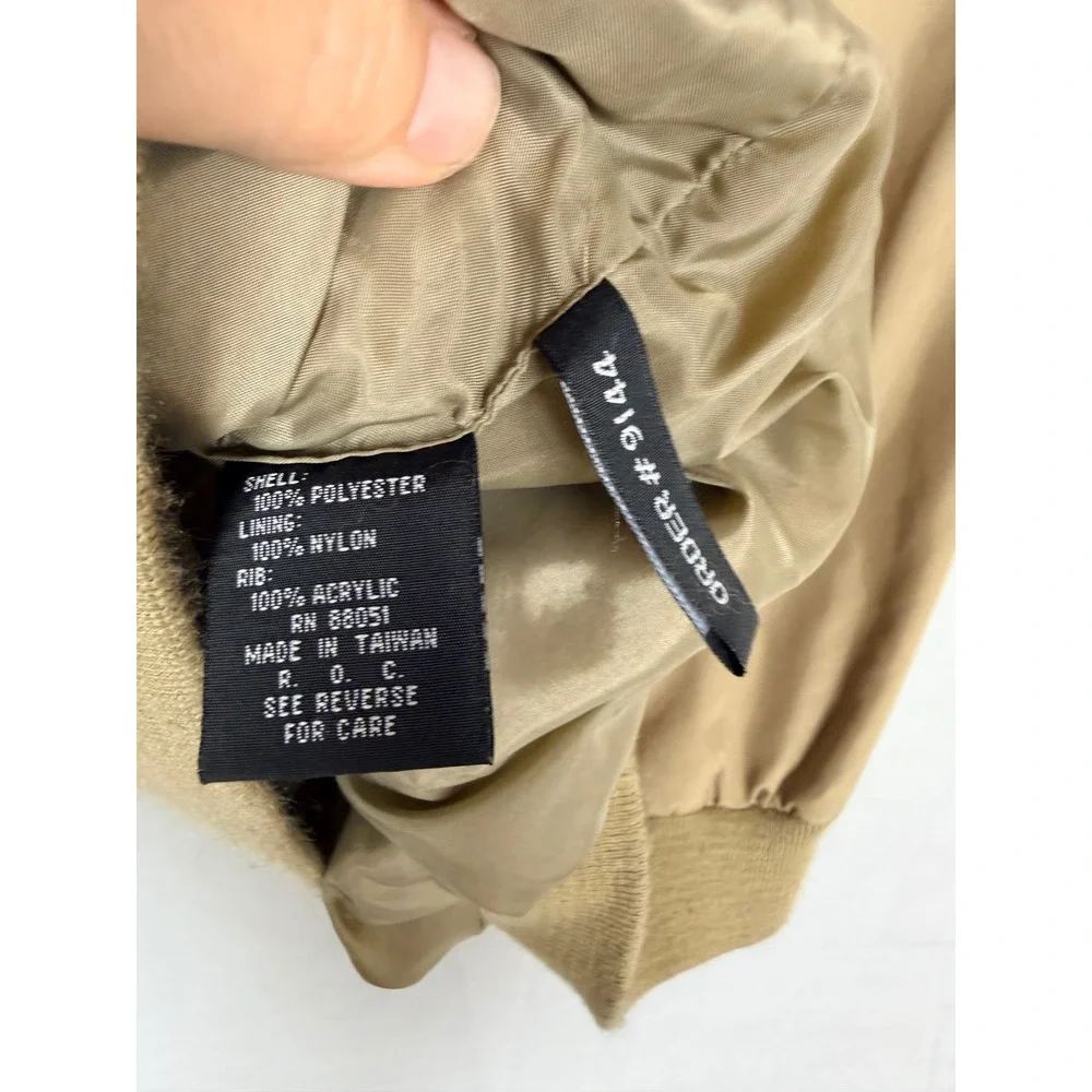 Tri-Mountain Palm Desert Windbreaker Vest Mens Small‎ Tan Khaki V-Neck Golf S
